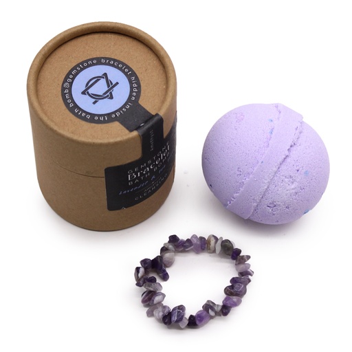 [GBBB-04] Bomba de baño con pulsera de gemas de amatista
