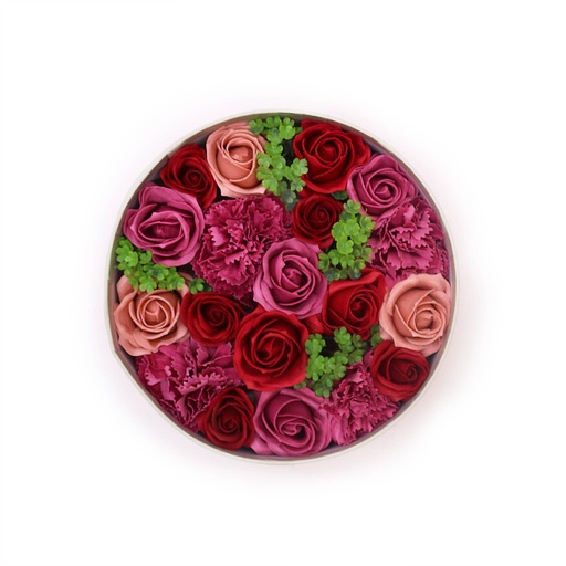 [SFBX-05] Caja Redonda - Rosas Vintage