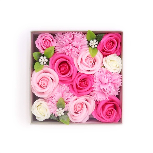 [SFBX-09] Caja Cuadrada - Baby Blessings - Rosas