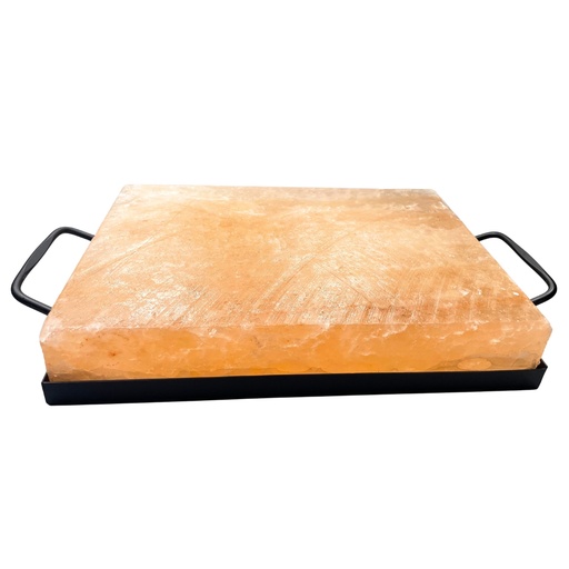 [CSalt-01] Plato para barbacoa con sal del Himalaya - 30x20x5cm