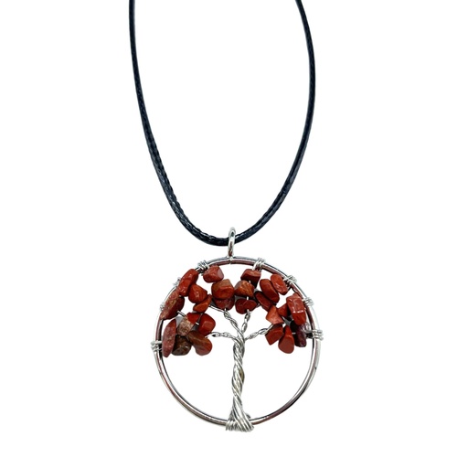 [TOLP-05] Colgante Árbol de la Vida - Jaspe Rojo
