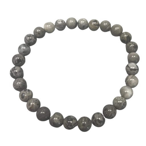 [ManB-07] Pulsera de manifestación de piedras preciosas - Piedra de mapa - Prosperidad