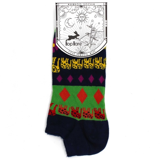 [BamSL-08M] Calcetines bajos de bambú Hop Hare M/L (41-46) - Lucky Elephant