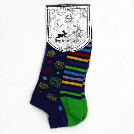 [BamSL-15M] Calcetines M/L Hop Hare Bambú Bajos (41-46) - 7 Chakra