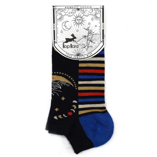 [BamSL-16M] Calcetines bajos M/L Hop Hare Bamboo (41-46) - Fases lunares