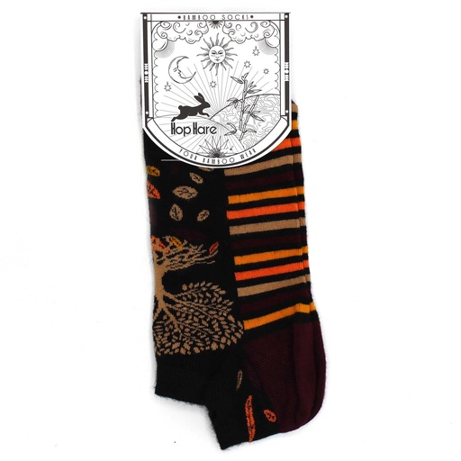 [BamSL-11F] Calcetines Bajos Hop Hare Bambú S/M (36-40) - Árbol de la Vida