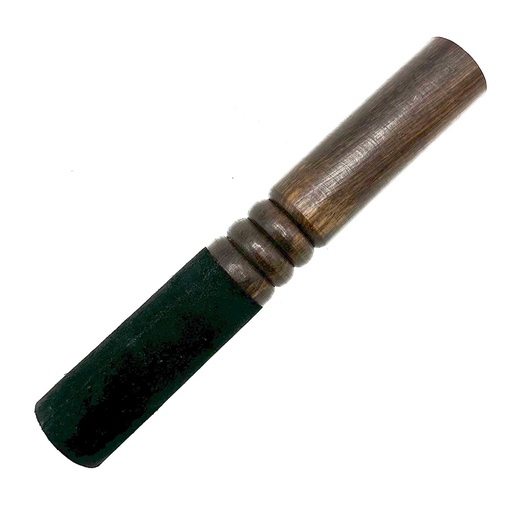 [TibA-04] Palo de Madera - 18cm - Anilla Doble Mediana