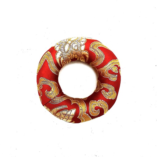 [TibA-14] Cojín de aro de 8 cm (para cuenco tibetano de 10-12 cm) - Rojo