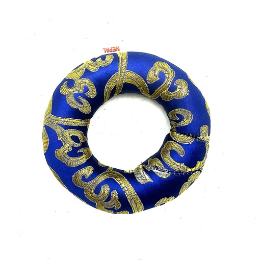 [TibA-15B] Cojín de aro de 10 cm (para cuenco tibetano de 12-14 cm) - Azul