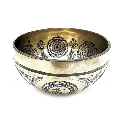 [Tib-103] Cuenco Tibetano Curativo Grabado - 16cm - 7 ChakrasCuenco Tibetano Curativo Grabado - 16cm - 7 Chakras