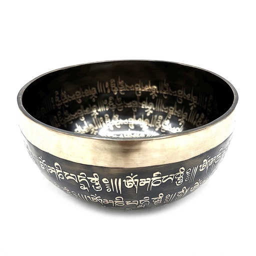 [Tib-104] Cuenco Tibetano Curativo Grabado - 16cm - Mantra