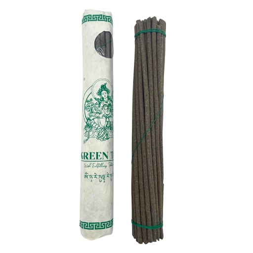 [TSI-06] Paquete enrollado de 30 incienso tibetano premium - Tara verde