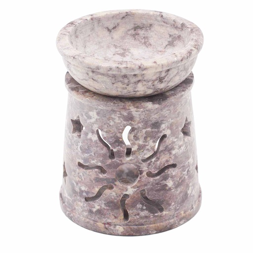 [SoapOB-13] Quemador de aceite pequeño de esteatita 8 cm - Sol y Estrellas