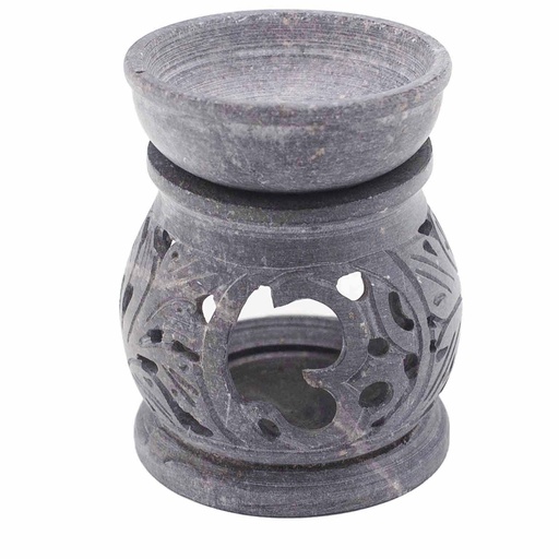 [SoapOB-14] Quemador de aceite pequeño de esteatita 8cm - Om