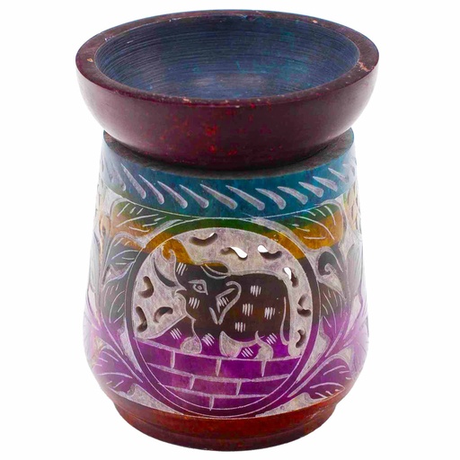 [SoapOB-20] Quemador de aceite de esteatita grande 13x10cm - Elefante - Cinco colores