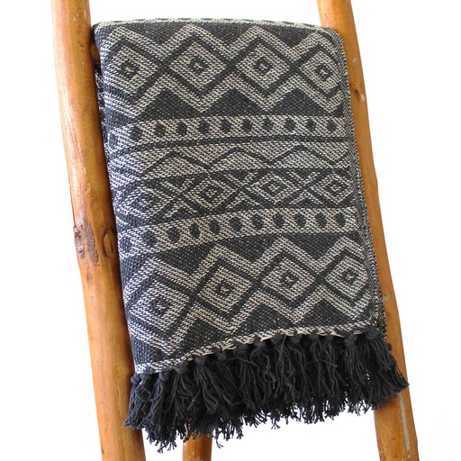 [BOHOT-02] Mantas Boho Comfort - 125x150cm - Gris Geométrico