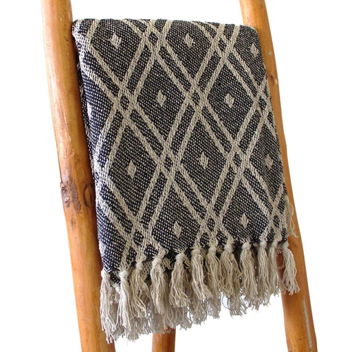 [BOHOT-03] Mantas Boho Comfort - 125x150cm - Black & Biege Regency