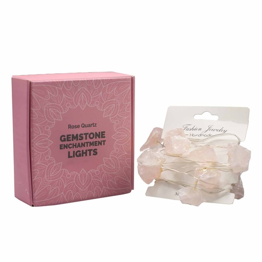 [GEL-01] Luces de encantamiento de piedras preciosas - Cuarzo rosa