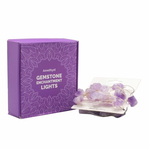 [GEL-06] Luces de encantamiento de piedras preciosas: amatista