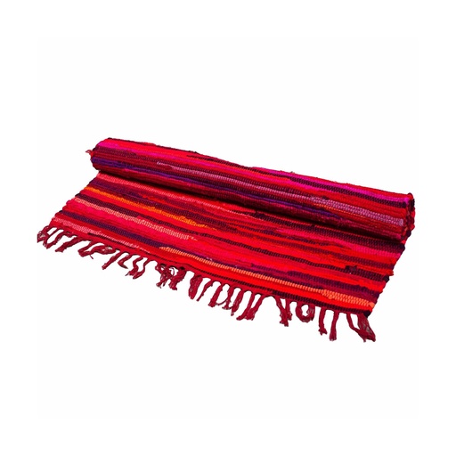 [VRUG-12] Alfombra de trapo pequeña - 50x90cm - calidad premium - Shocking Pinks