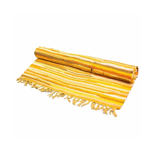 [VRUG-14] Alfombra de trapo pequeña - 50x90cm - calidad premium - Naranjas amanecer