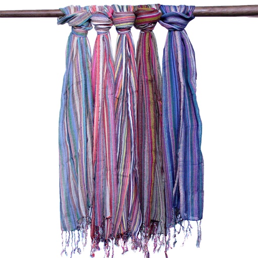 [BohoIS-01] Bufandas bohemias indias - 22x72cm - Púrpuras al azar