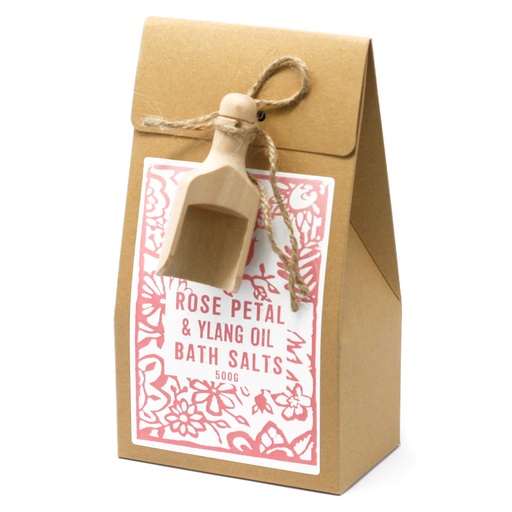 [ACSalt-05] 500 g de sal de baño - Ylang y rosa del Himalaya