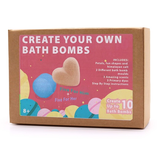 [BBKIT-01] Kit de bombas de baño - Rosa y chicle