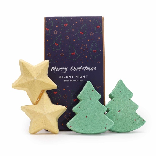 [XBB-02] Paquete de regalo de bombas de baño navideñas de Noche de Paz