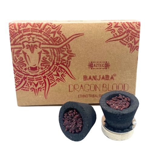 [BanjCup-05] Caja de 6 copas de Resina Banjara - Dragons Blood