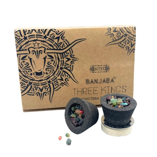 [BanjCup-06] Caja de 6 copas de Resina Banjara - 3 Reyes
