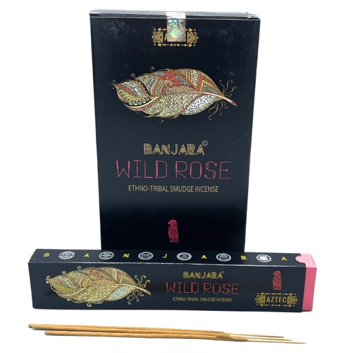 [BanjSI-07] Incienso Banjara Tribal Smudge - Rosa Salvaje