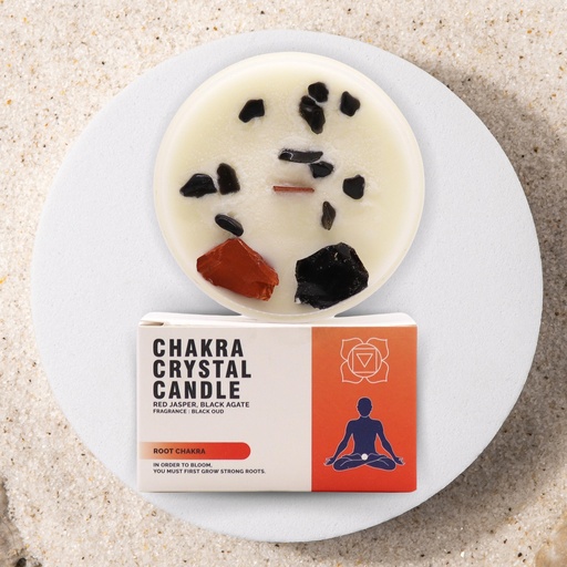 [ChkCC-01] Velas de Cristal de Chakra - Chakra Raíz