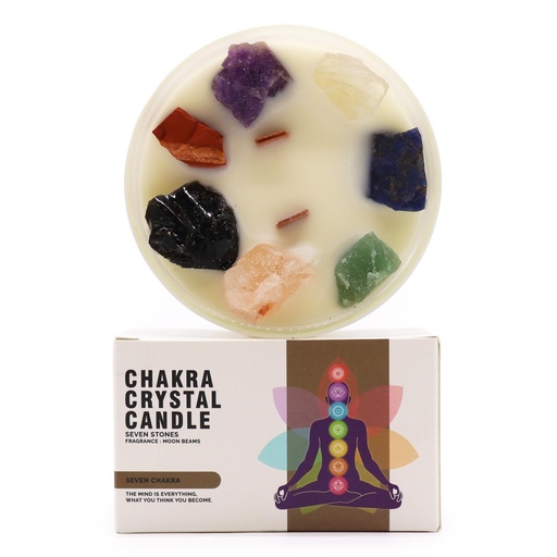[ChkCC-08] Velas de Cristal de Chakra  - Siete chakras