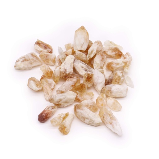 [RCry-10] Cristales en bruto (500 g) - Puntas ásperas de topacio citrino