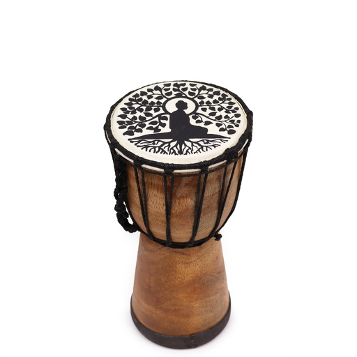 [DD-03] Tambor Djembe hecho a mano con tapa ancha - 25cm