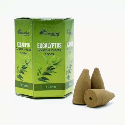 [ABFi-02] Paquete de 10 Incienso Masala Backflow - Eucalipto