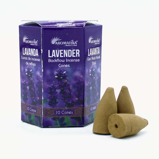 [ABFi-05] Paquete de 10 incienso Masala Backflow - Lavanda