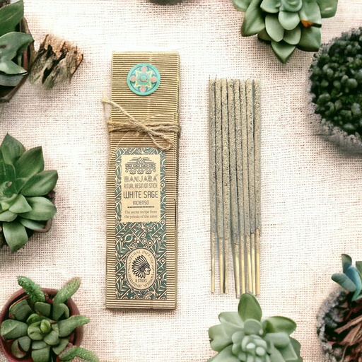 [RitRinc-11] Varillas de Resina para Rituales - Salvia blanca