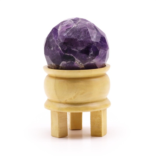 [GHB-03] Bola Curativa de Piedras Preciosas y soporte - Amatista