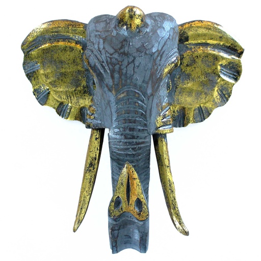[VINTEP-05] Cabeza Grande de Elefante - Oro y Gris