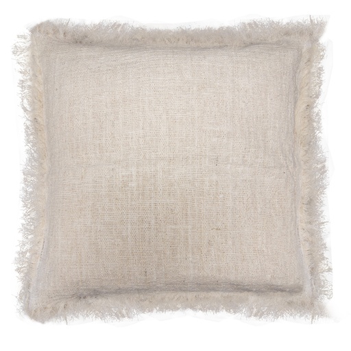 [LinC-01] Funda de Cojín de Lino 45x45cm con Flecos