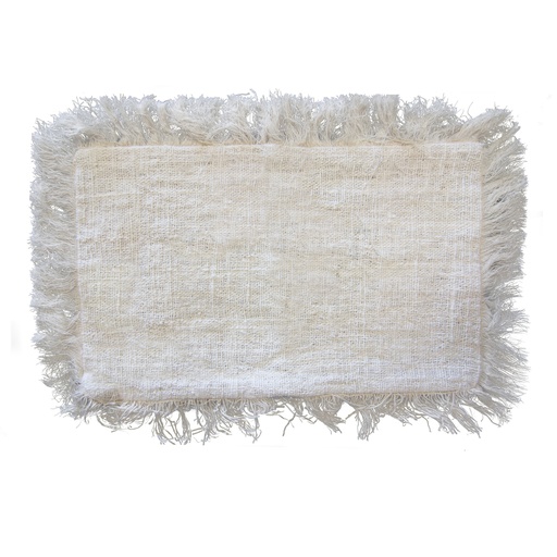[LinC-03] Funda de Cojín Lino 30x50cm con Flecos