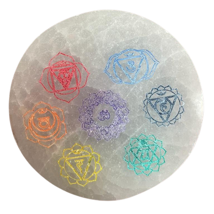 [SelCP-04] Placa de Carga Pequeña 8cm - Diseño Chakra - color