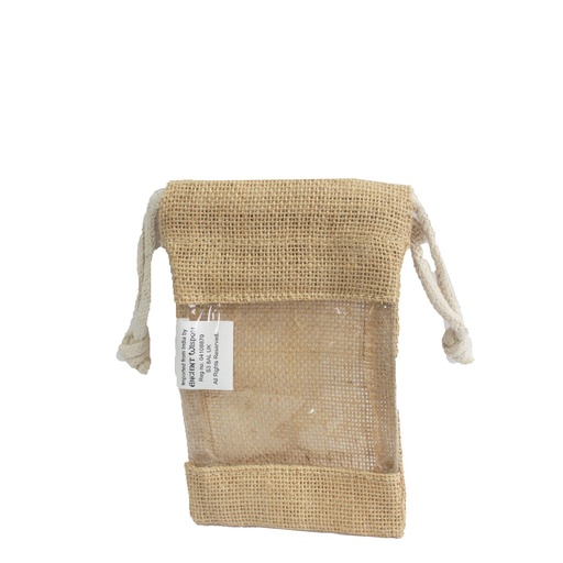 [JGP-03] Pequeña - Bolsa de yute con ventana 16x10cm