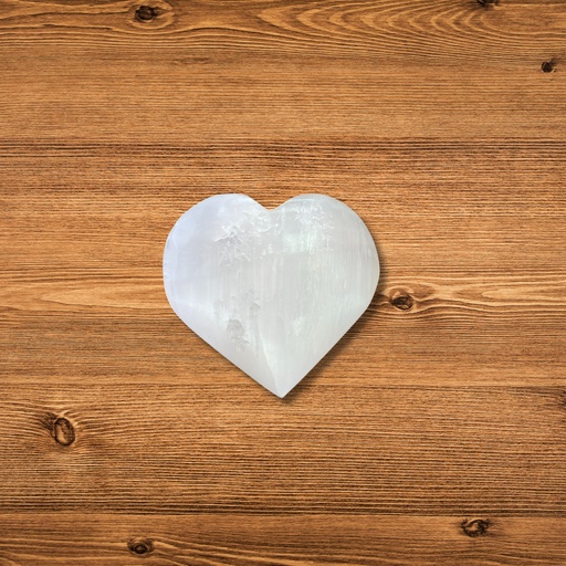 [SelW-15] Corazón de selenita - 7-8cm