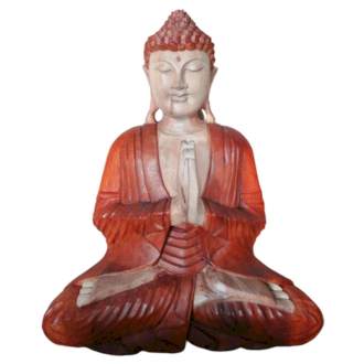 [HCBS-06] Estatua de Buda Tallada a Mano- 40cm Bienvenido