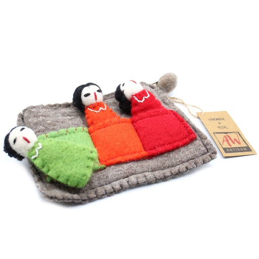 [FFPP-01] Bolsa con Marionetas de Dedo - Amigos
