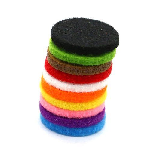 [AromaJ-16] 10x Collares difusores de aromaterapia - Relleno reutilizable 30mm