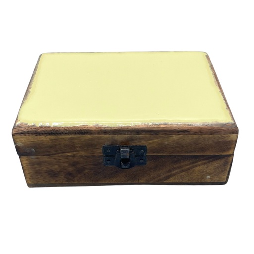 [CGIBox-04] Caja Mediana de Cerámica Esmaltada - 15x10x6cm - Hormigón